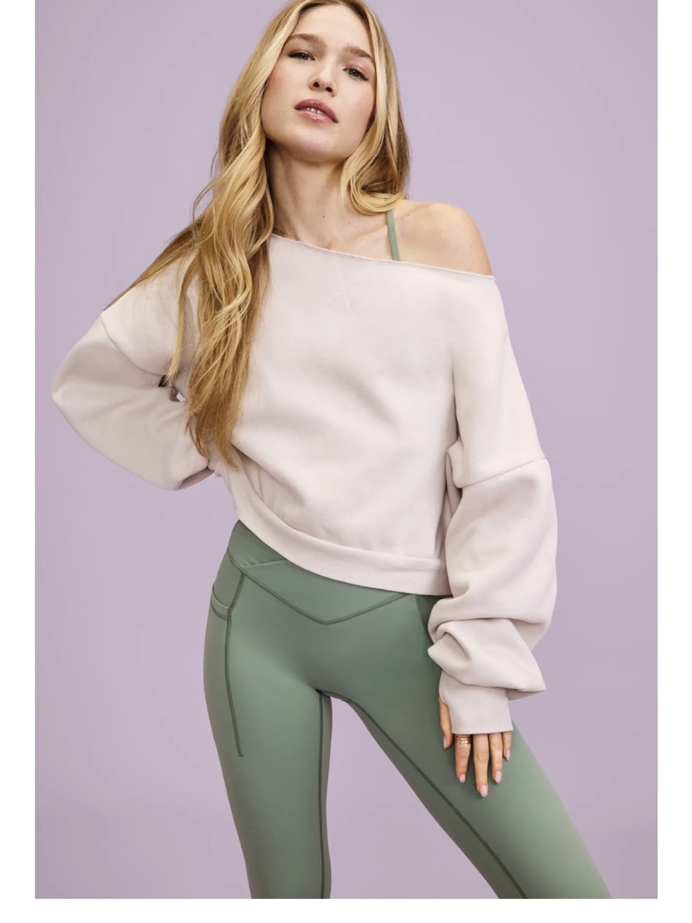 Blogilates for Target Marshmallow Dance Studio Sweatshirt